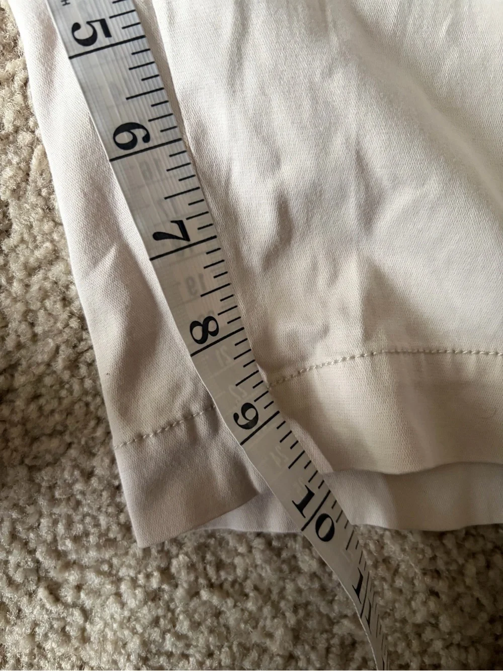Men’s faherty All Day Bermuda chino Shorts Stone White Organic Cotton 9